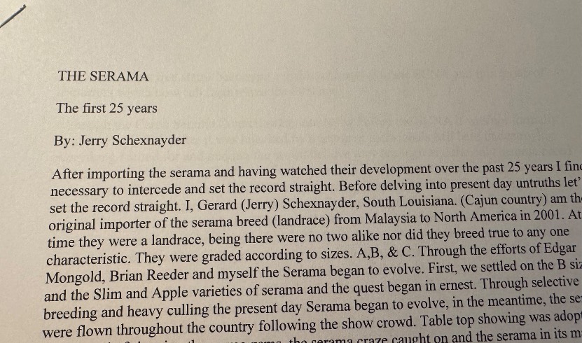 Photo from &ldquo;THE SERAMA. The first 25 years&rdquo;